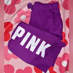 PINK Victoria's Secret Purple Sweat Pants